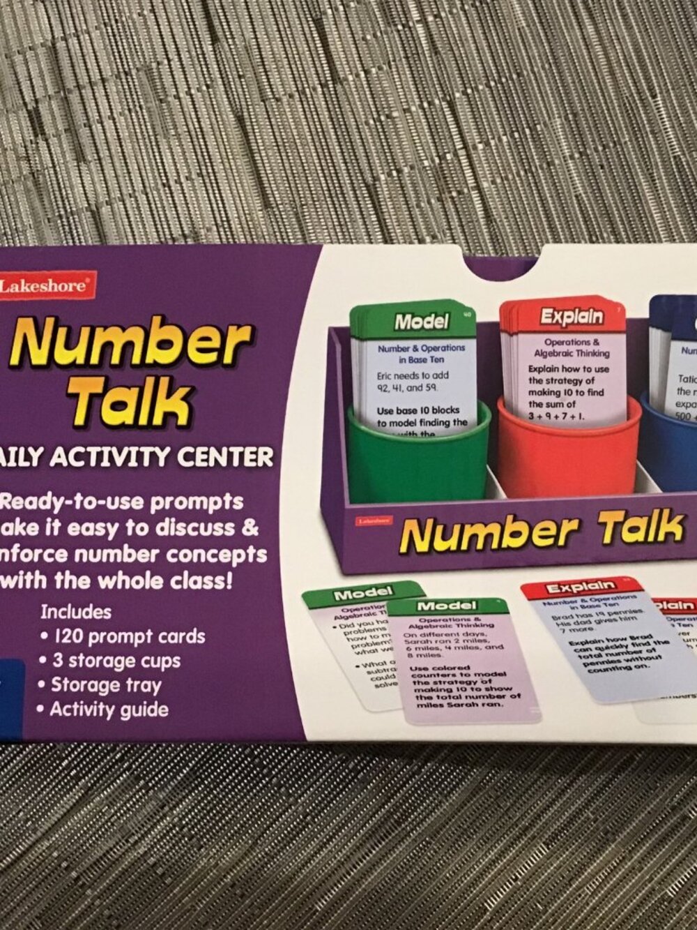 Never Used Lakeshore Learning Number Talk Activity Center-Gr 2--Homeschool math